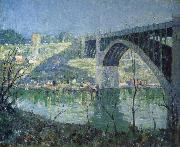 Ernest Lawson Spring Night,Harlem River oil painting artist